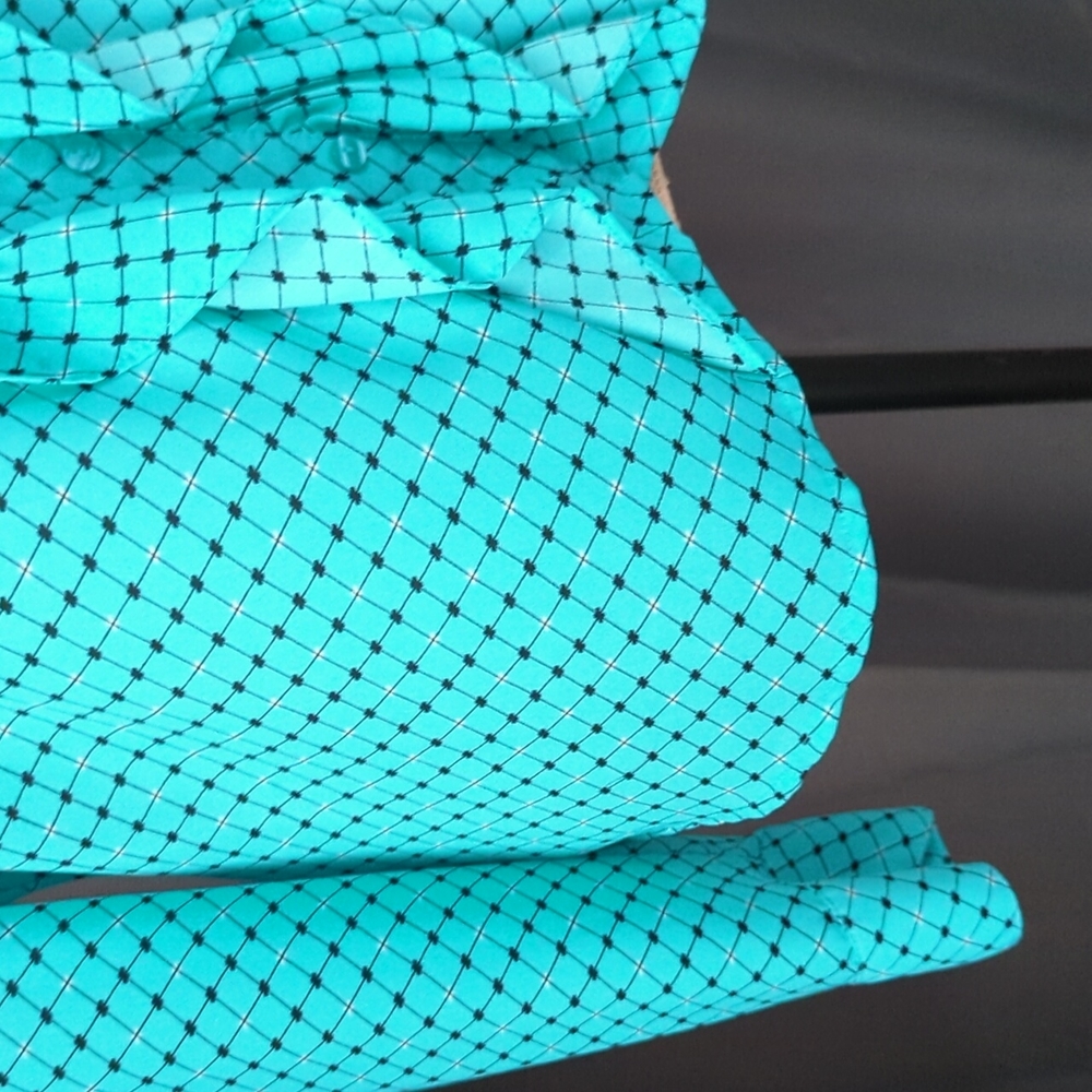 Poplin style blouse with bowing - beautiful color! - Picture 2 of 4